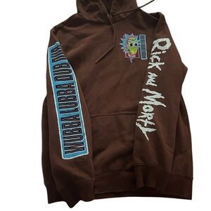 Rick and Morty Brown Hoodie